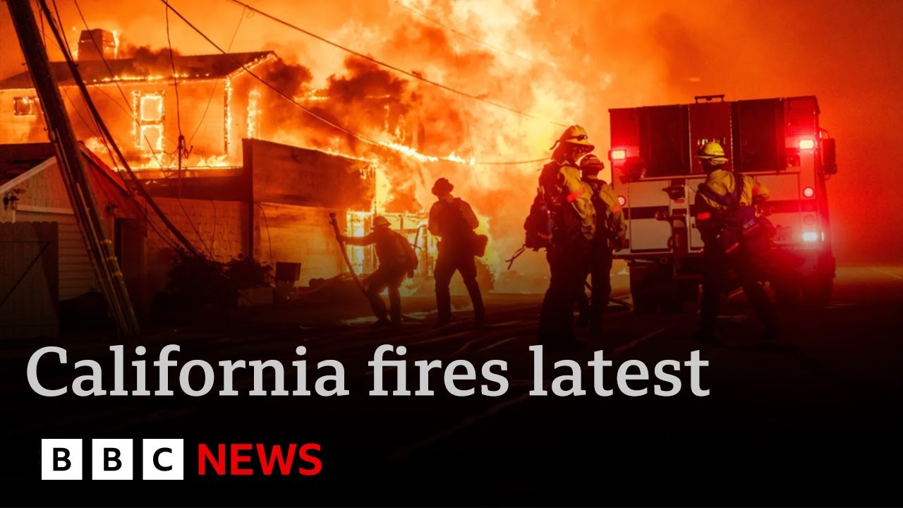 California inferno rages out-of-control as arson investigation launched | BBC News