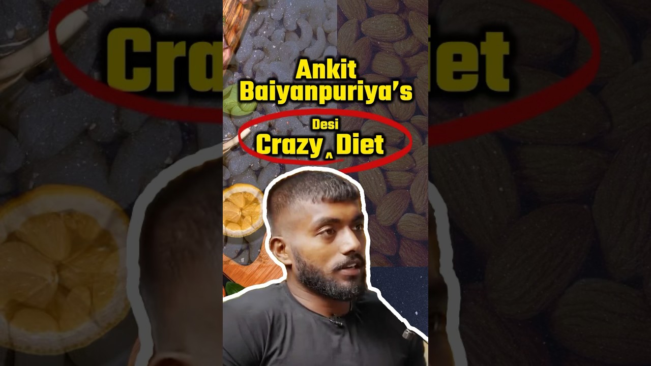 Ankit Baiyanpuriya’s crazy “DESI DIET”💪 75 Hard Challenge Diet Secrets! #shorts #ytshorts