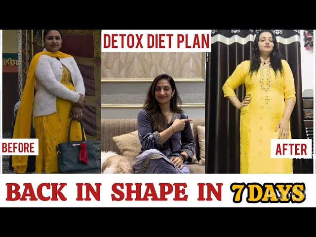 7- Day DETOX DIET PLAN TO LOSE WEIGHT FAST – BY NISHA ARORA