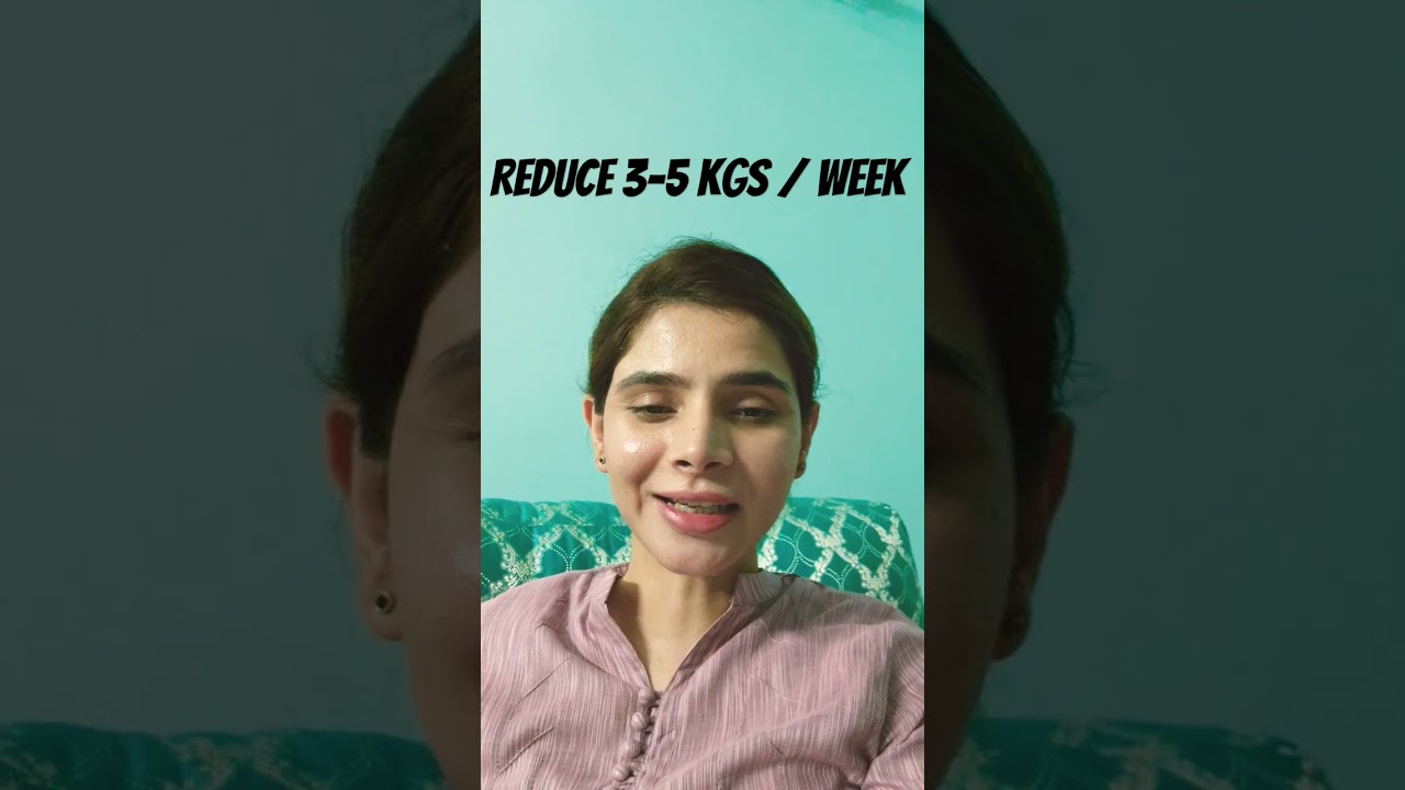 reduce 3-5 kgs/ week #AyeshaNasir #manageweight #health #weightloss