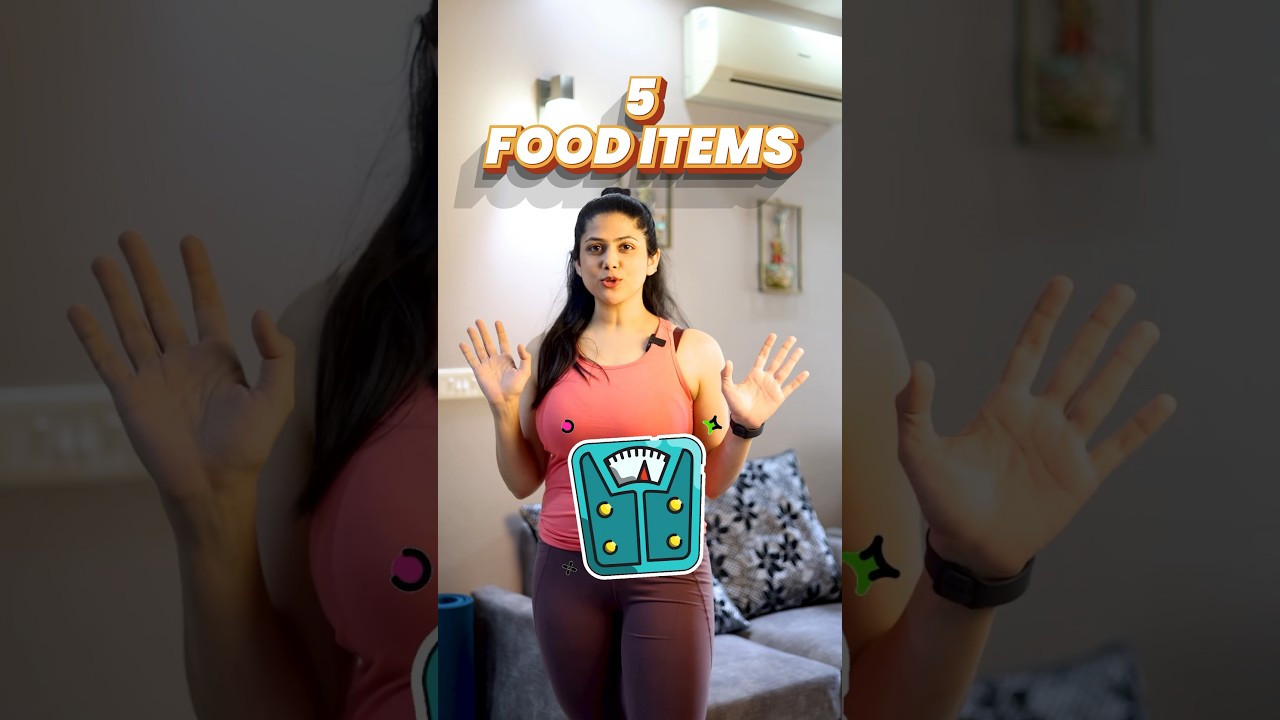 5 food items for losing weight 🏋🏻‍♀️ #health #weightloss #fitness