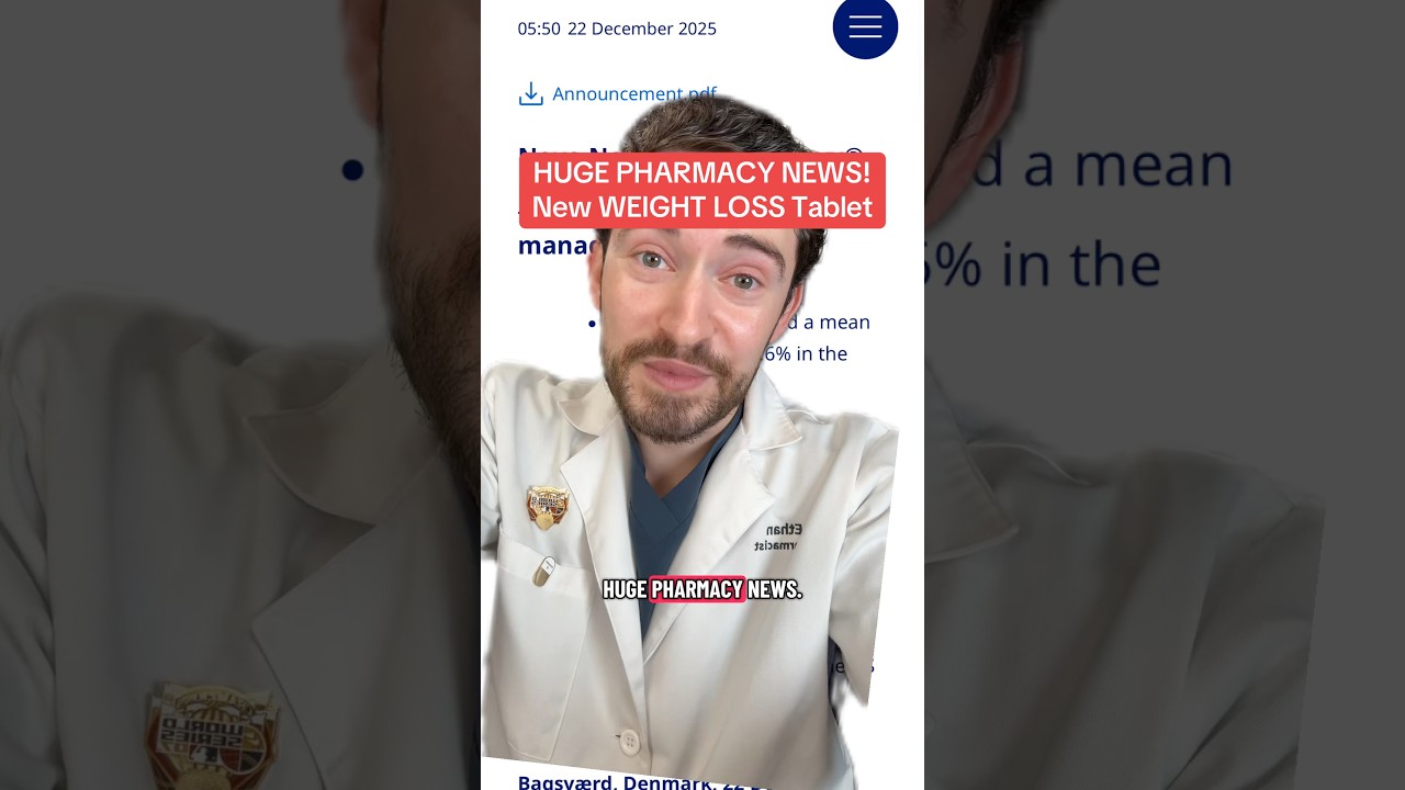 🚨 New ORAL Weight Loss Medication will be available in early 2026. Pharmacist reviews Wegovy Pill