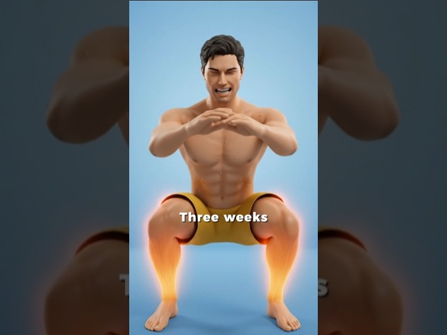 What happens when you squats daily for 3 weeks? #facts #health #fitness #exercise #food #gym