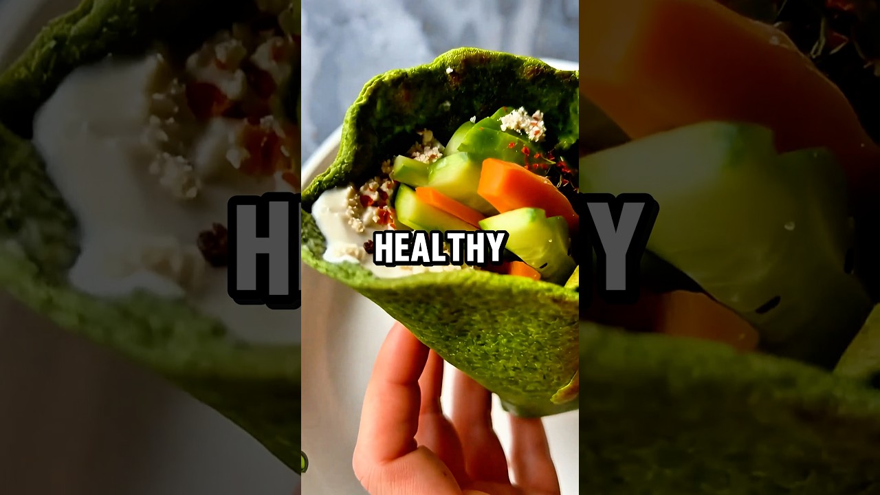 Healthy Spinach Wrap 😋 #health #recipe #healthyfood