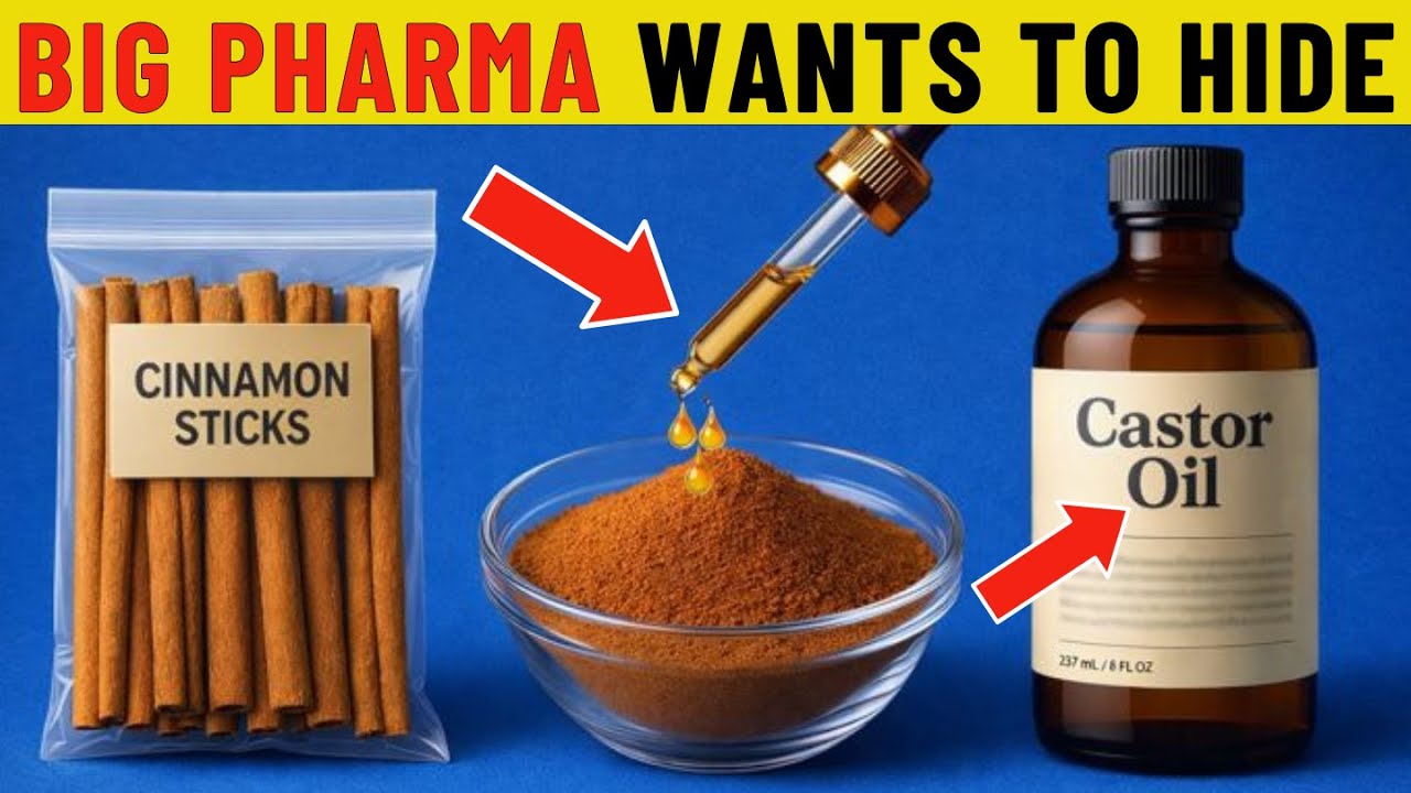 SENIORS, Mix CASTOR OIL and CINNAMON Like THIS to Treat 14 Health Problems Immediately