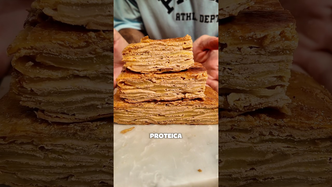 MILHOJA PROTEICA DE MANZANA SALUDABLE 🍎💪🏻#receta #recetasfit #Saludable #protein #fitness #fit