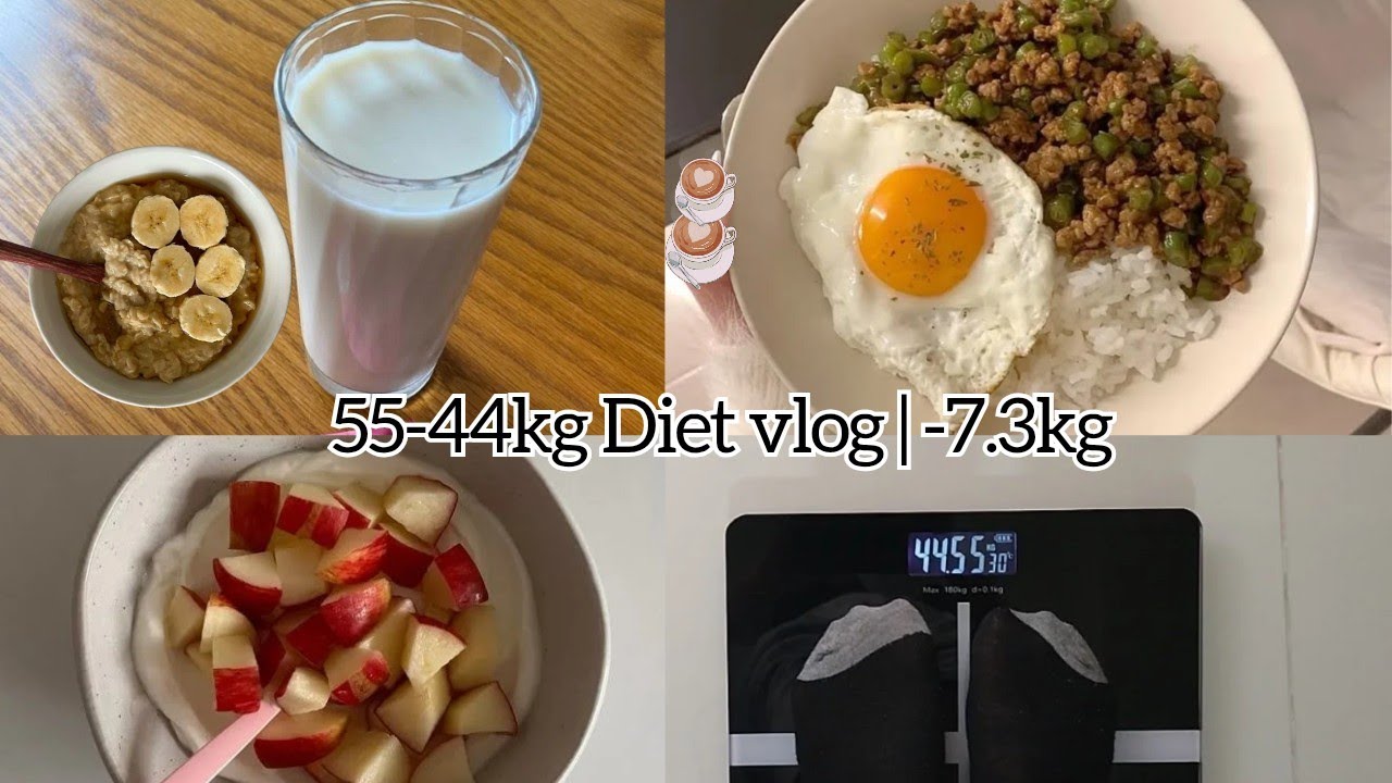 55-44kg Diet vlog | -7.3kg , Calorie Deficit in 3 days