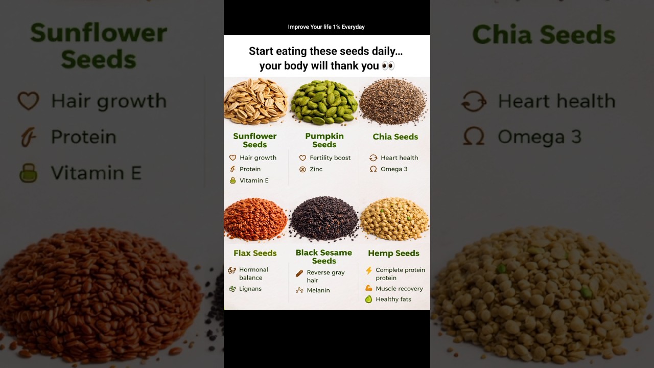 These Seeds Can Transform Your Health 🌱 #healthtips #superfoods #nutrition #selfimprovement