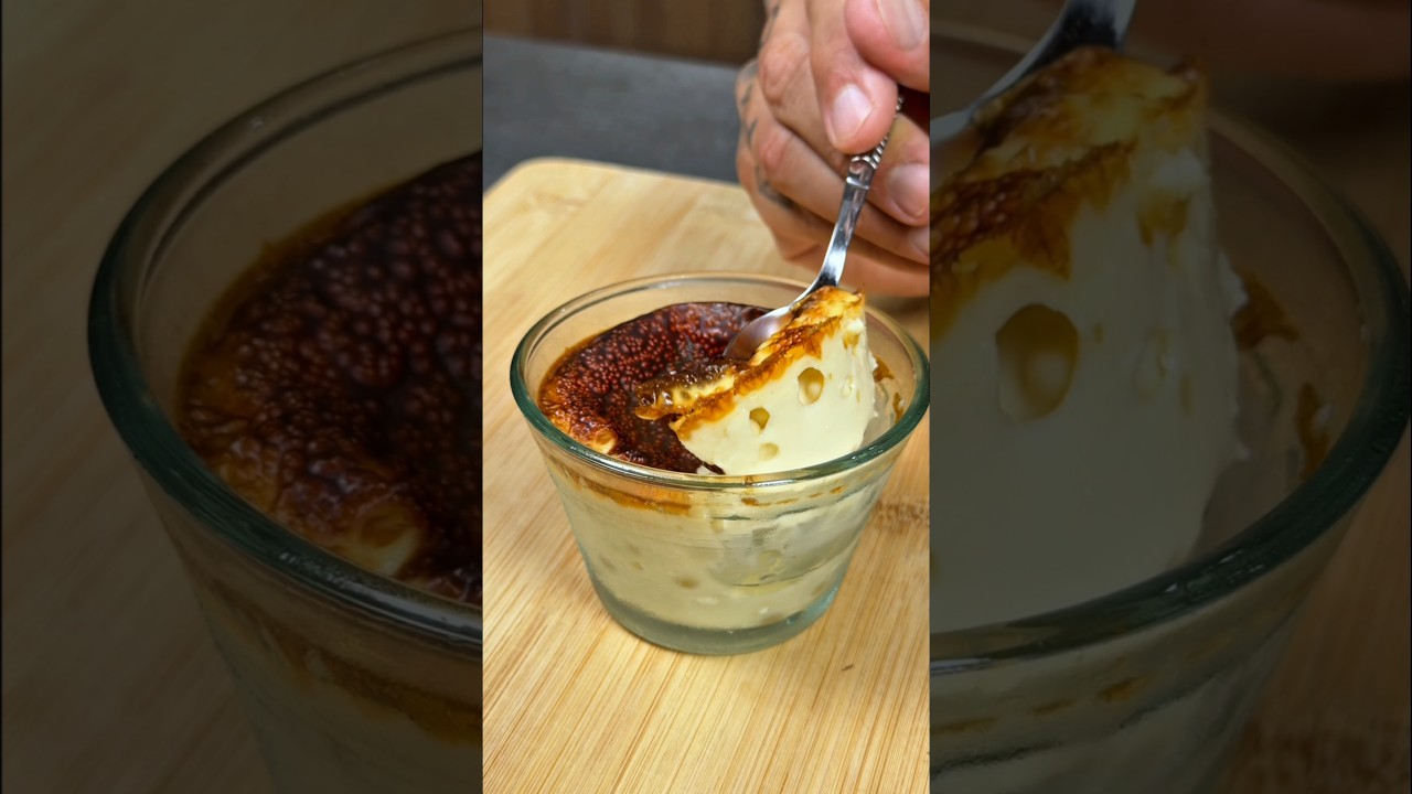 leche asada en freidora de aire 🍮✨️ #saludable #fit #fitness