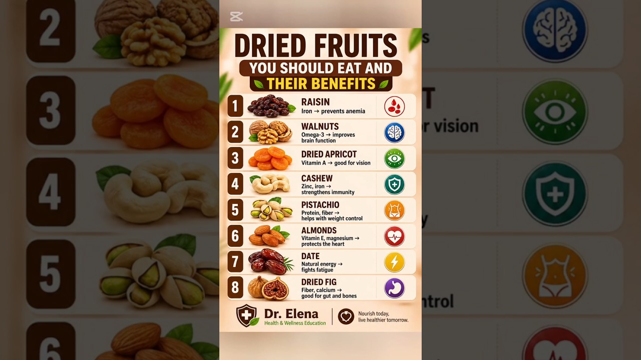Best dried fruits you should eat for better health