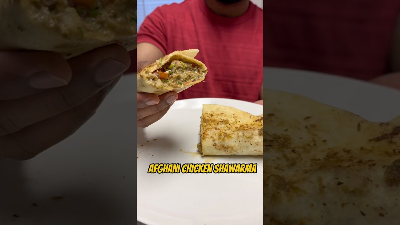 Fatloss Afghani Chicken Shawarma recipe #food #diet #gym #asmr #foodie