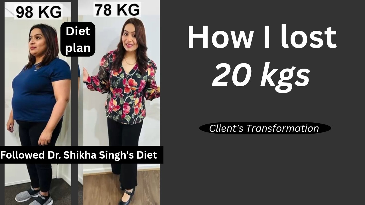 How I Lost 20 Kg  – By Dr. Shikha Singh | Weight Loss Journey/Diet Plan| Dimple Diet Plan | Hindi