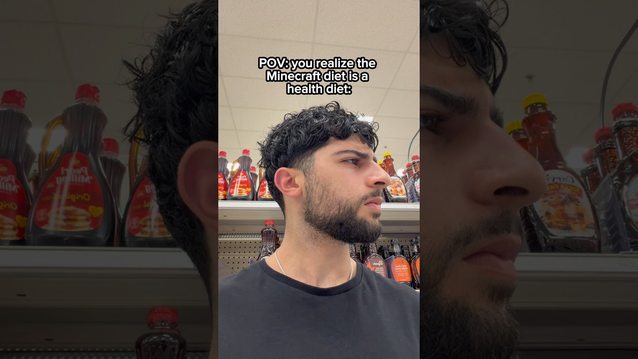POV: you realize the Minecraft diet is healthy