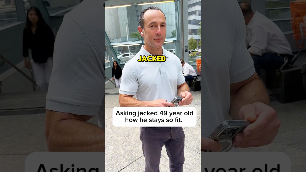 Asking 49 year old how he got jacked. #workout #interview #fitness