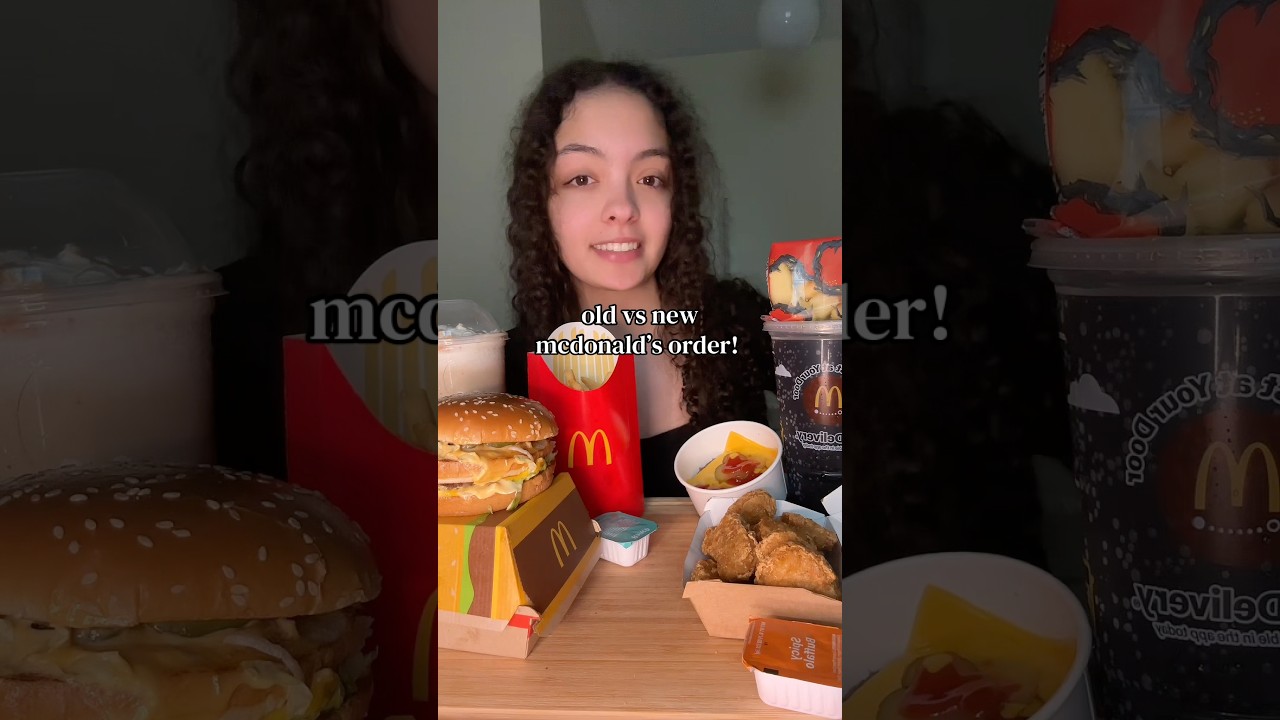 old vs new mcdonald’s order! @menufit.app #mcdonalds #foodie #fastfood #diet #weightloss
