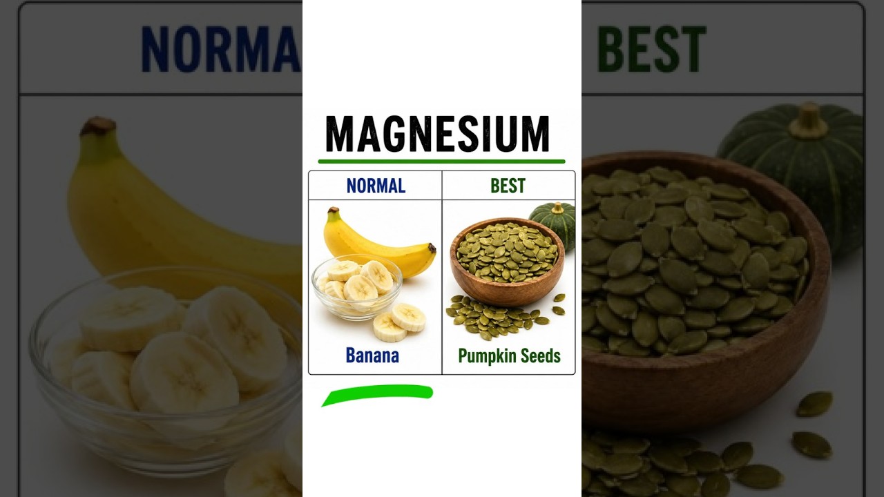 Normal vs Best Foods for Every Nutrient 🤯 #healthtips #nutrition #food #diet #shorts