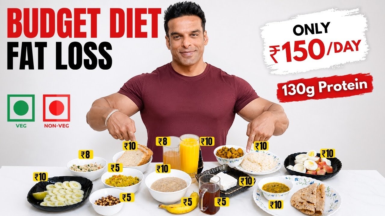 Cheapest Weight Loss Diet at Rs. 170 | Beginner High Protein Budget Fat Loss Diet | Yatinder Singh