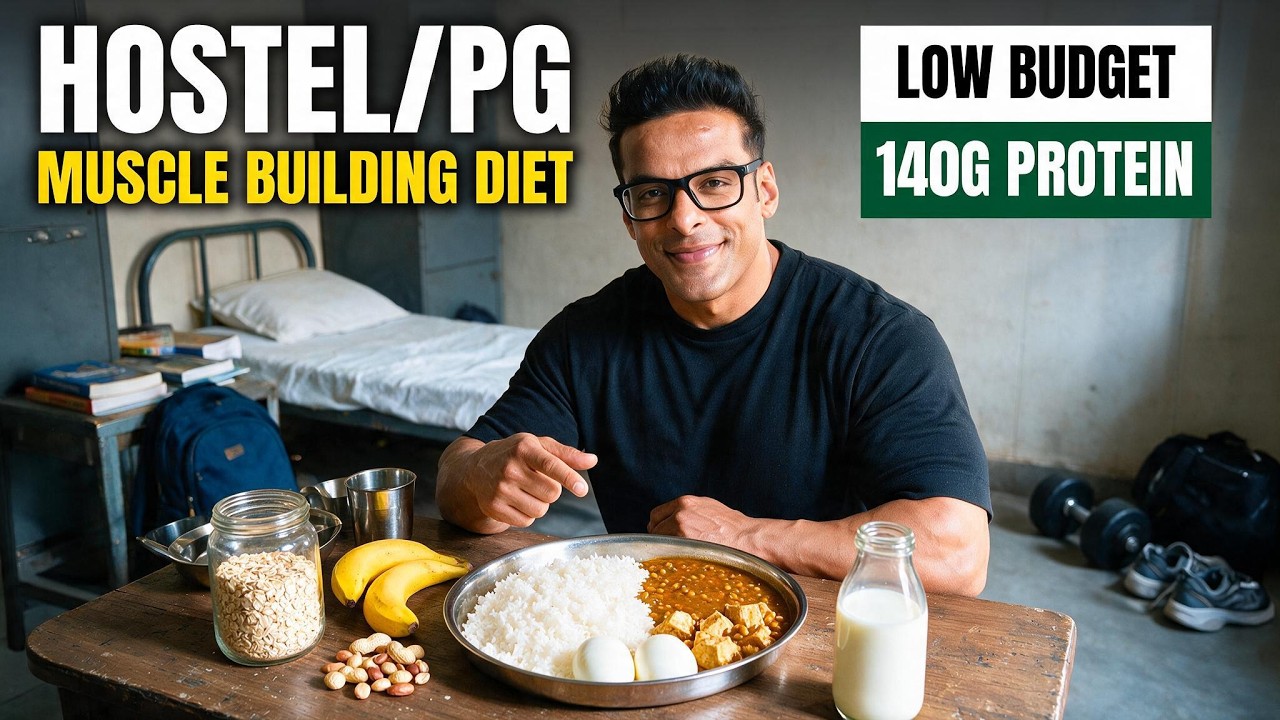 Easiest Hostel/ PG Muscle Building Diet | Budget Weight Gain Diet | Yatinder Singh