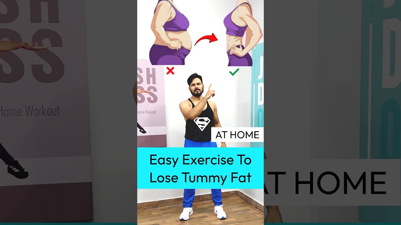 Easy exercise for belly fat #youtubeshorts #fatloss #fitness #exercise #weightloss #workout #tips