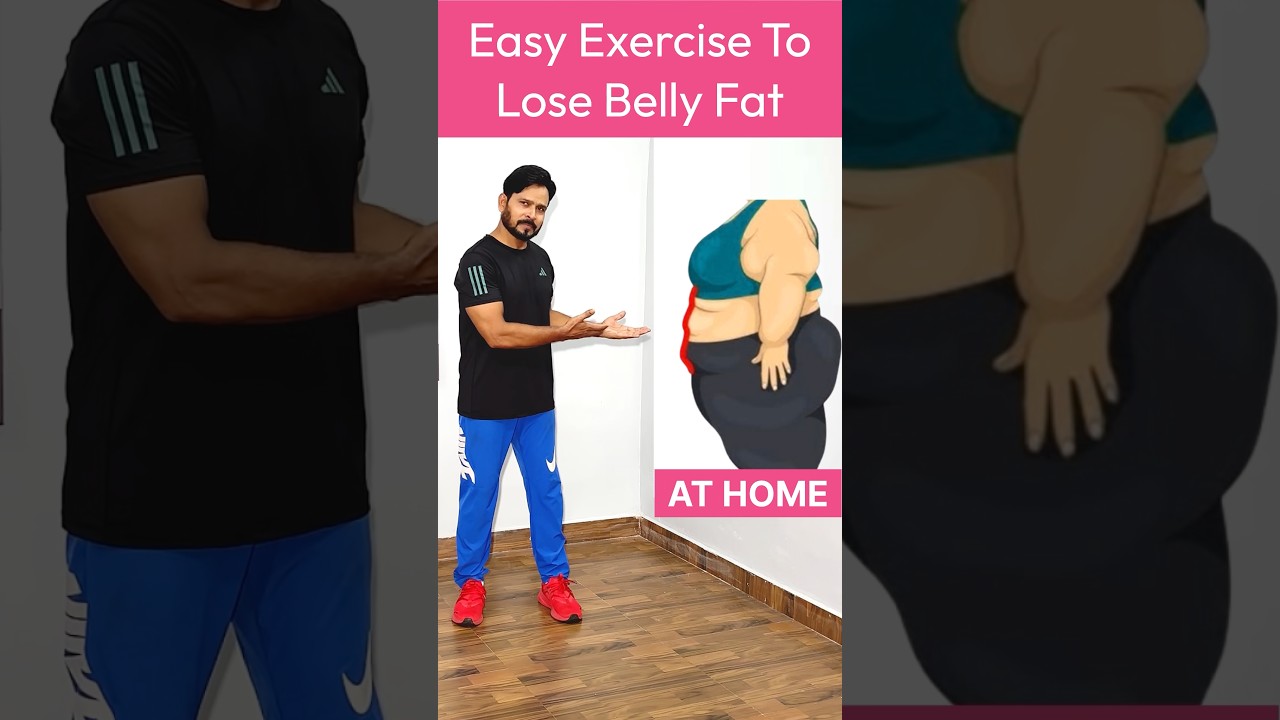 Easy exercise for belly fat #youtubeshorts #fatloss #fitness #workout #weightloss #exercise #tips