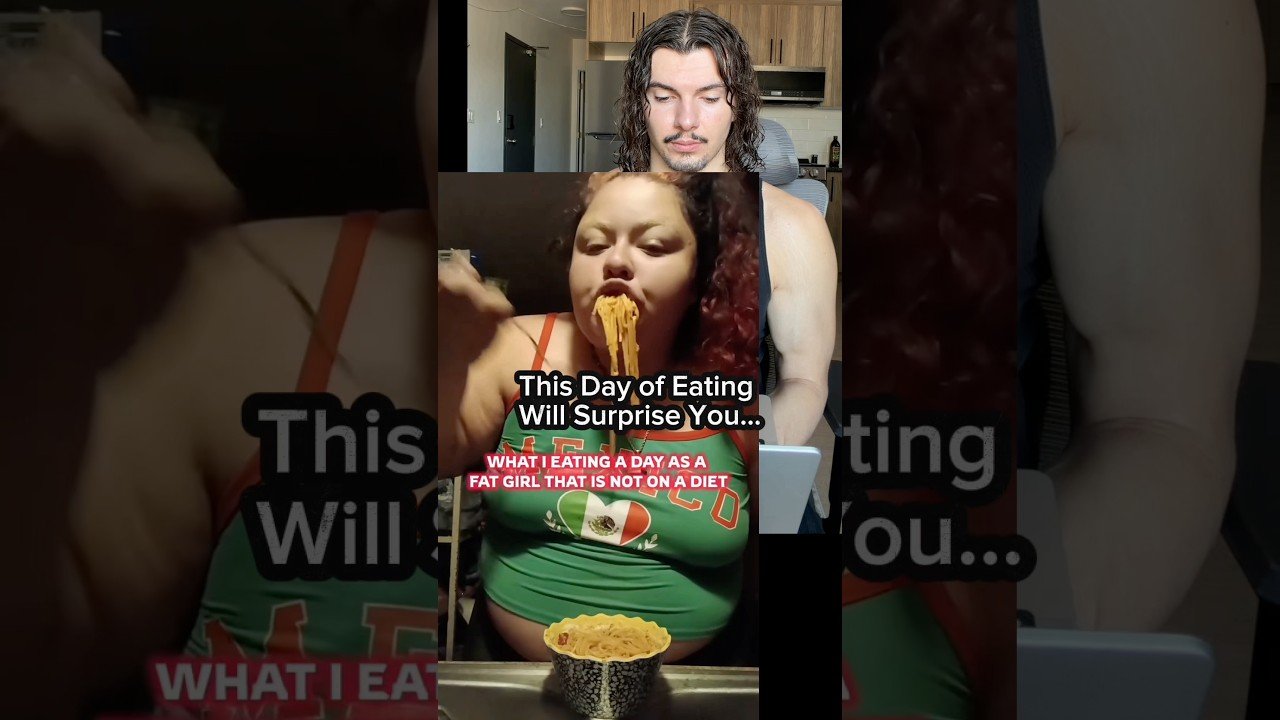 What a FAT Girl Who Refuses to Diet Eats! (Fat Loss Coach Reacts) #fitness