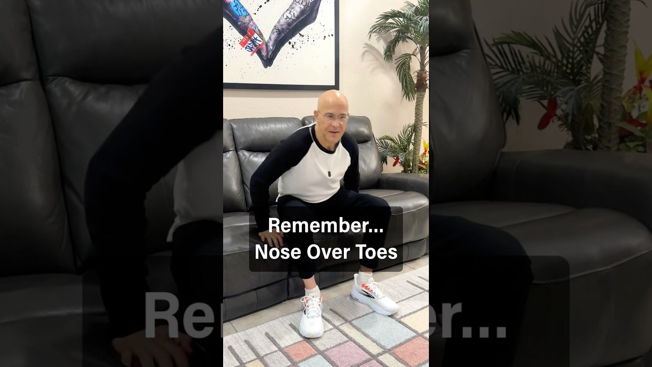 Remember…Nose Over Toes!  #drmandell #health #sitting