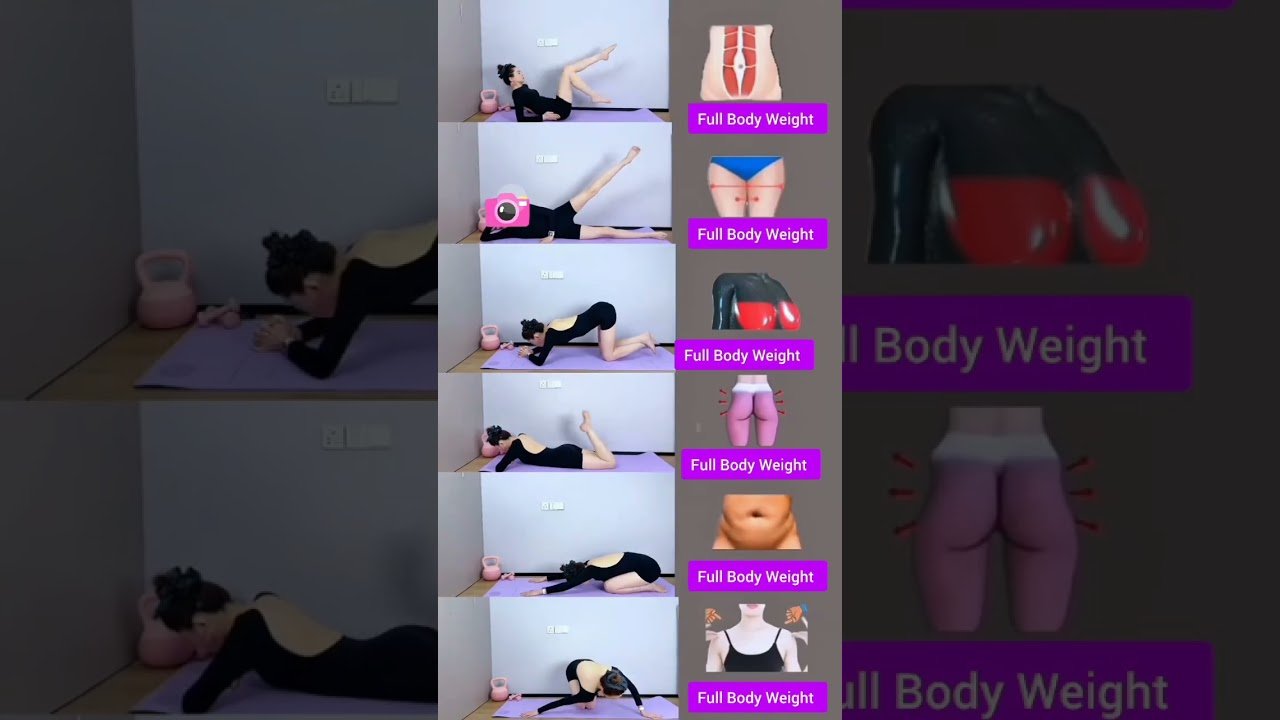 6 Best Full Body Weight Loss Exercises at Home 🔥 | Belly Fat & Toning Workout #Shorts