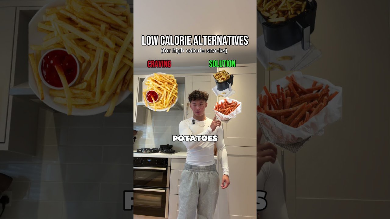 Low calorie food swaps for fat loss #fatloss #fatlosstips #healthysnacks #lowcalorie #fitness