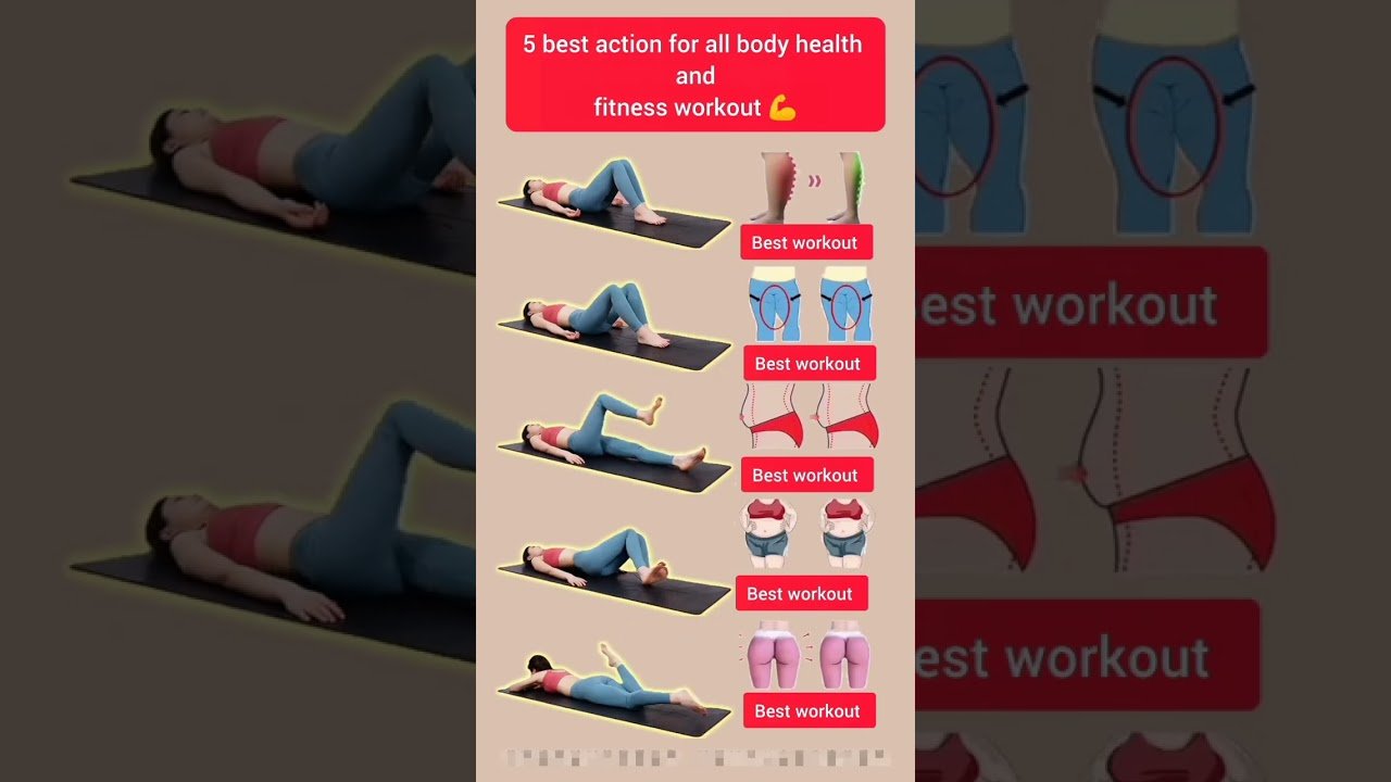 5 Best Exercises for Full Body Fitness 🔥 | Home Workout for Women