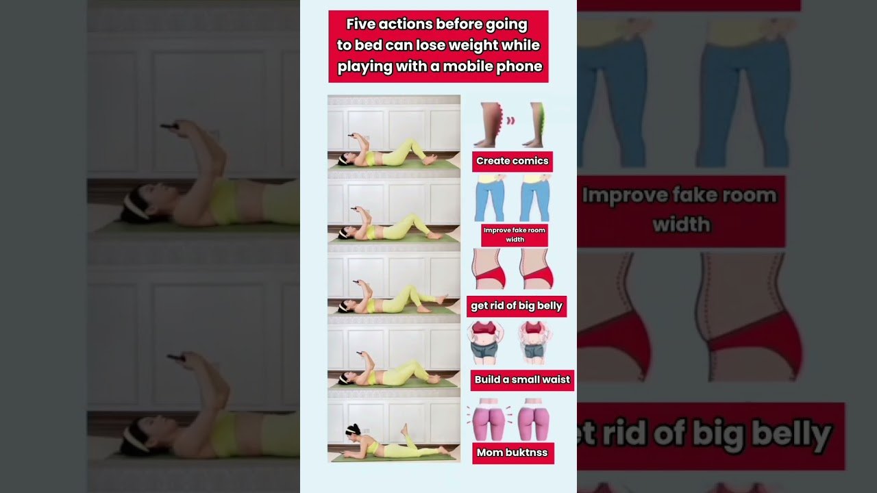 5 Bedtime Exercises to Burn Calories & Support Weight Loss | Quick Night Workout #Shorts
